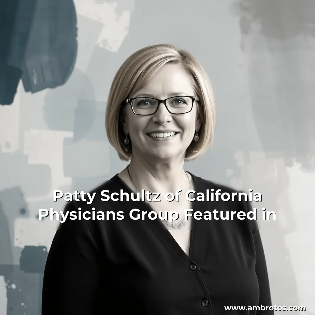 Artistic representation for Patty Schultz of California Physicians Group Featured in