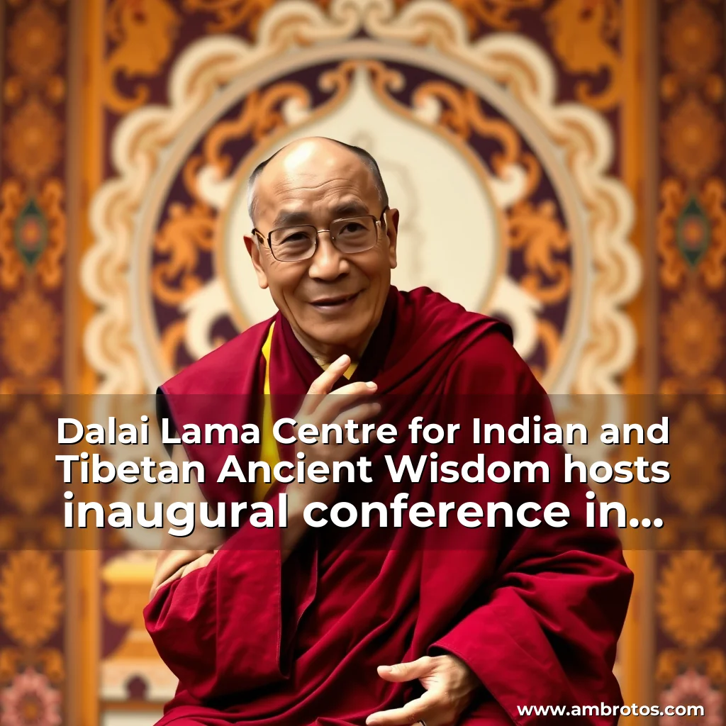 Artistic representation for Dalai Lama Centre for Indian and Tibetan Ancient Wisdom hosts inaugural conference in Bodhgaya