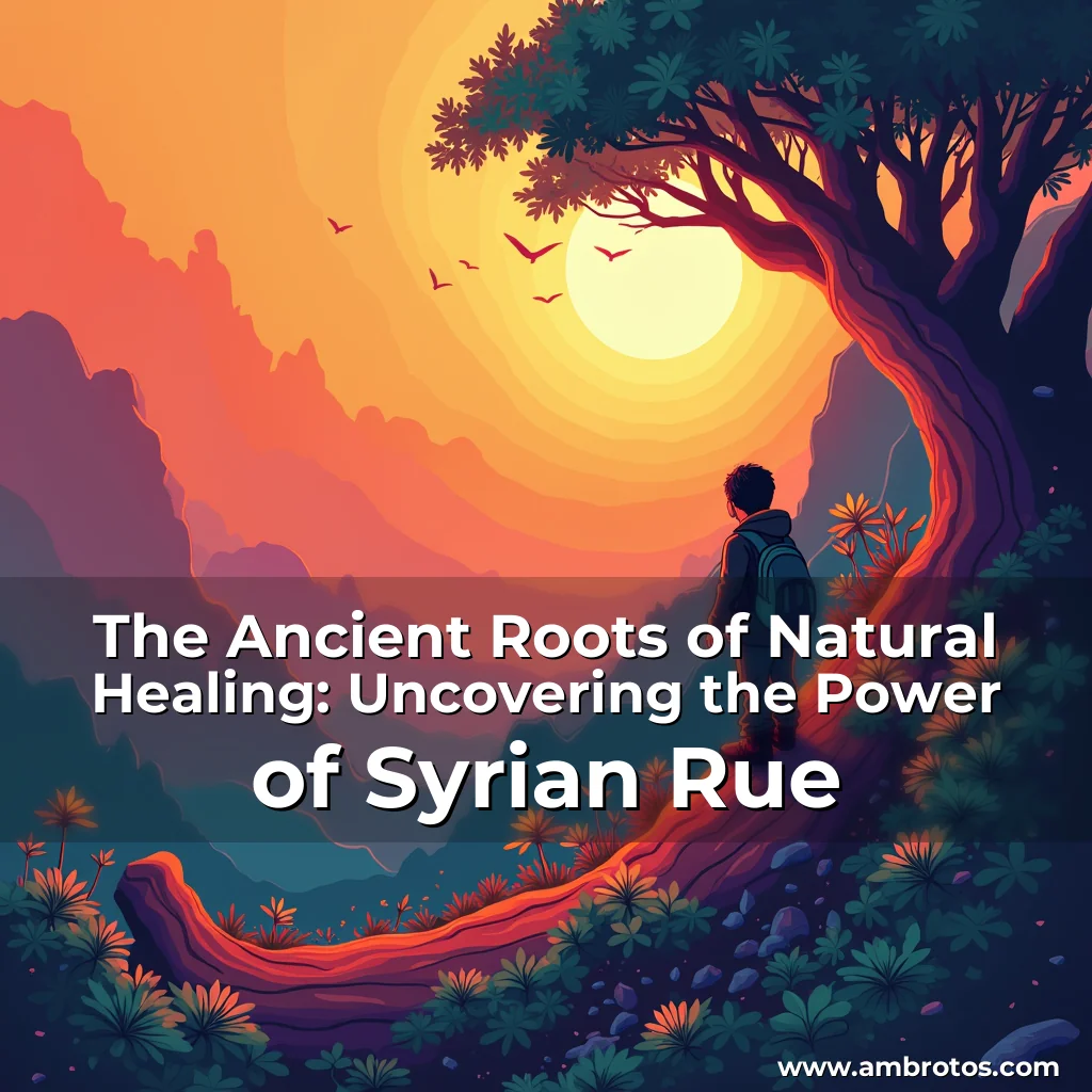 Artistic representation for The Ancient Roots of Natural Healing: Uncovering the Power of Syrian Rue