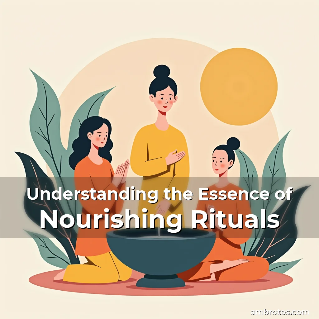 Artistic representation for Understanding the Essence of Nourishing Rituals