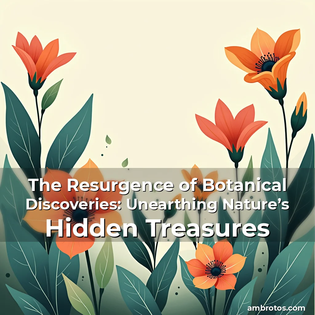 Artistic representation for The Resurgence of Botanical Discoveries: Unearthing Nature’s Hidden Treasures