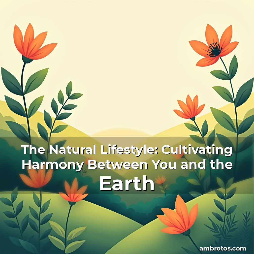 Artistic representation for The Natural Lifestyle: Cultivating Harmony Between You and the Earth
