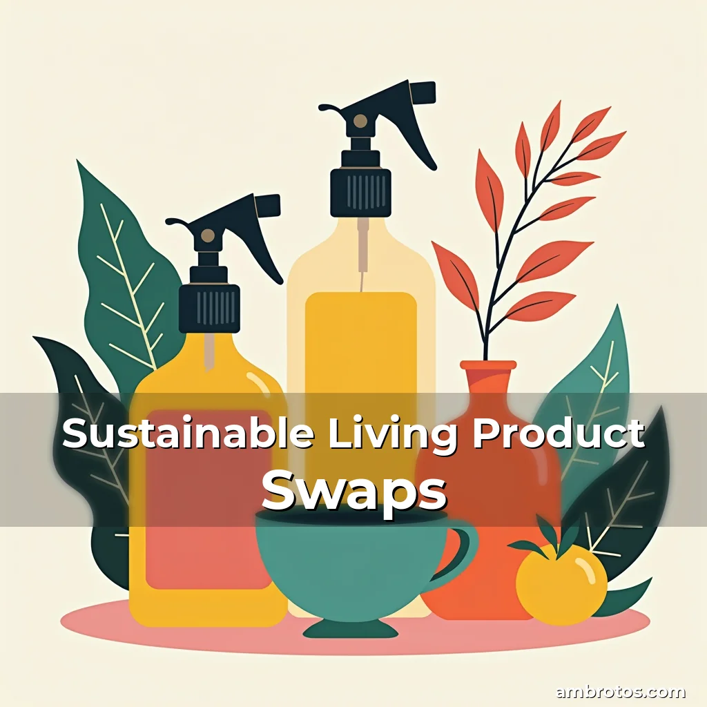 Artistic representation for Sustainable Living Product Swaps