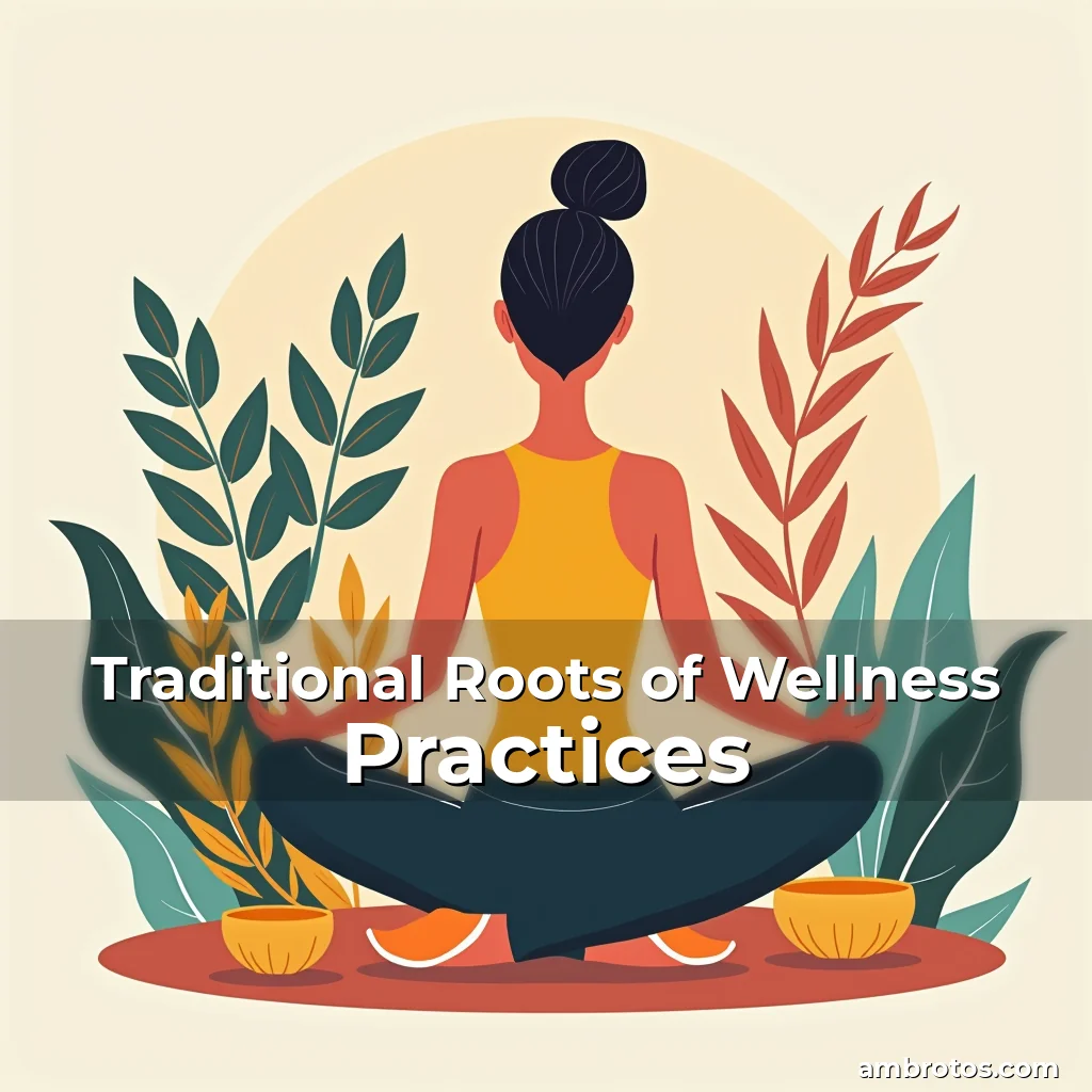 Artistic representation for Traditional Roots of Wellness Practices