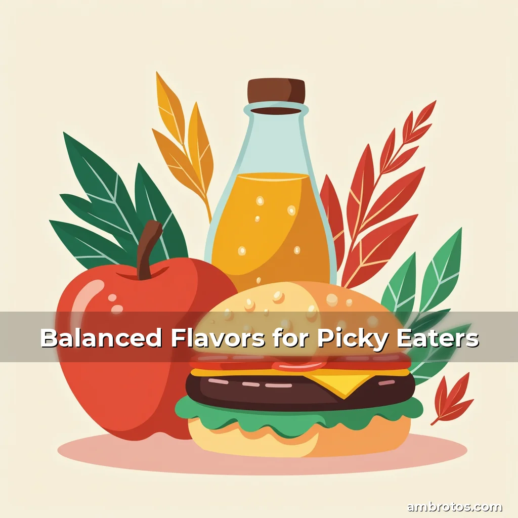 Artistic representation for Balanced Flavors for Picky Eaters