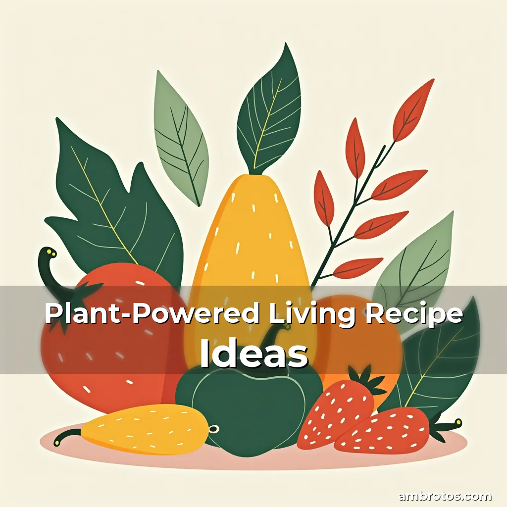 Artistic representation for Plant-Powered Living Recipe Ideas