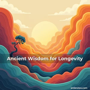 Artistic representation for Ancient Wisdom for Longevity