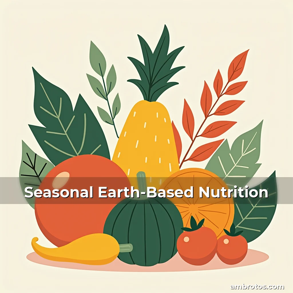 Artistic representation for Seasonal Earth-Based Nutrition