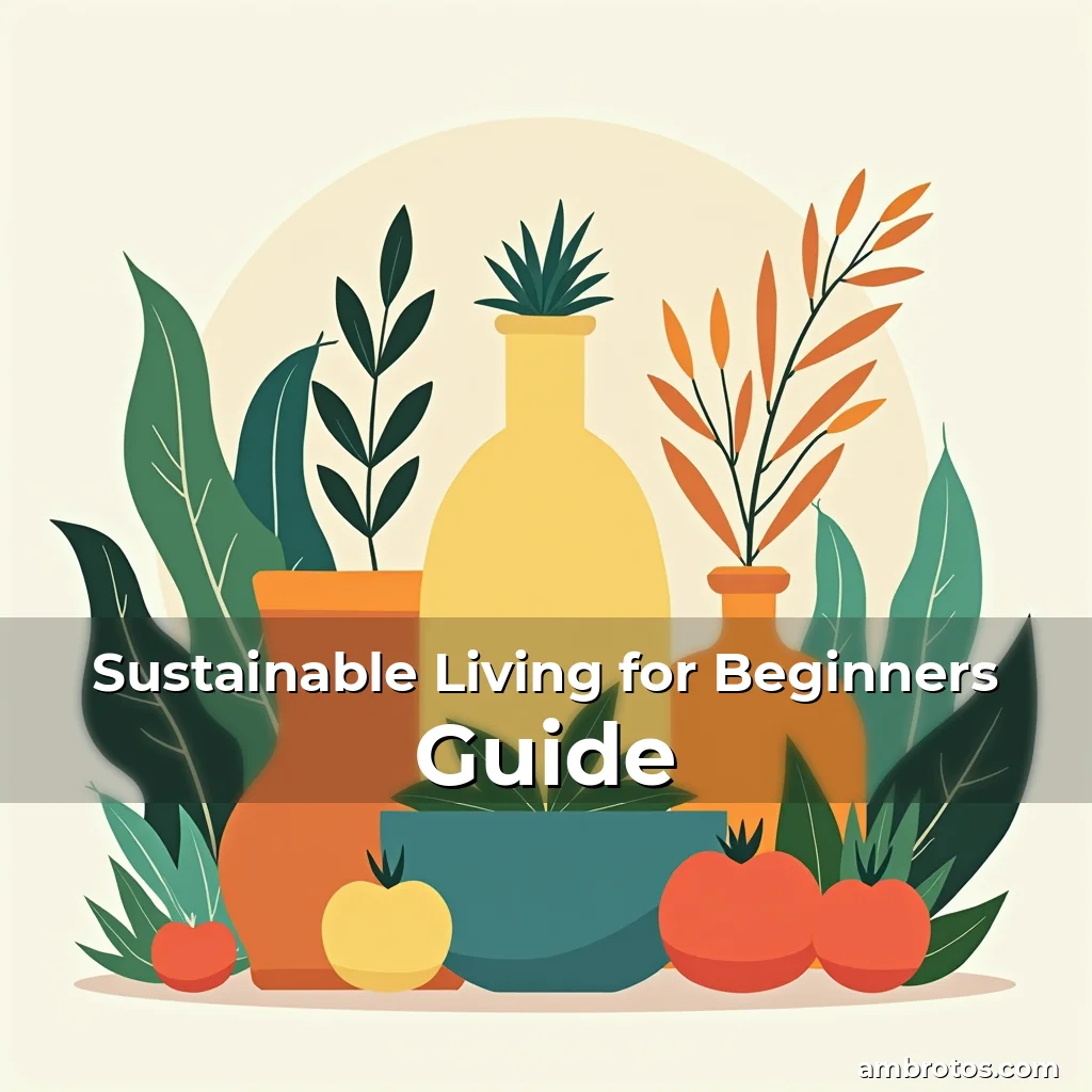 Artistic representation for Sustainable Living for Beginners Guide