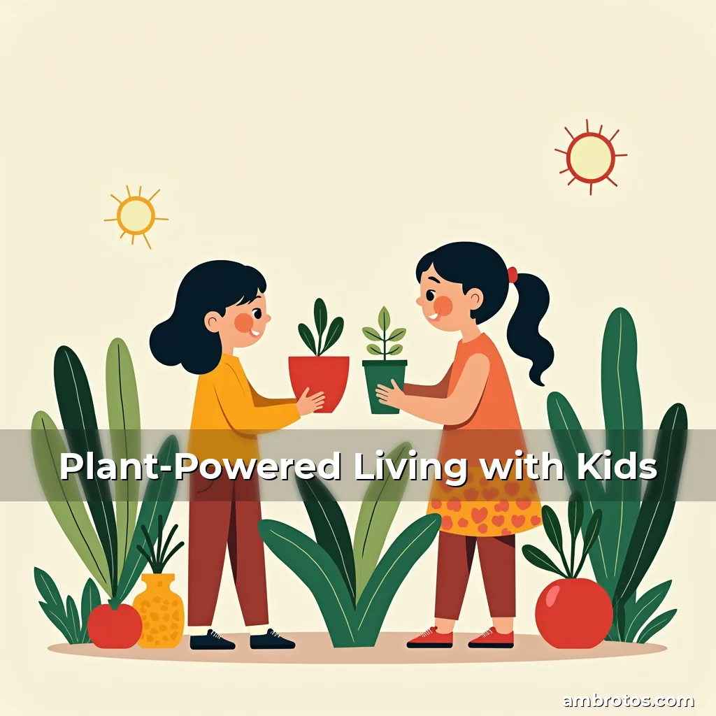 Artistic representation for Plant-Powered Living with Kids