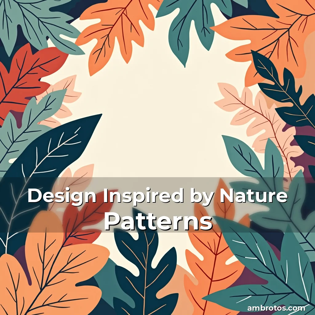 Artistic representation for Design Inspired by Nature Patterns