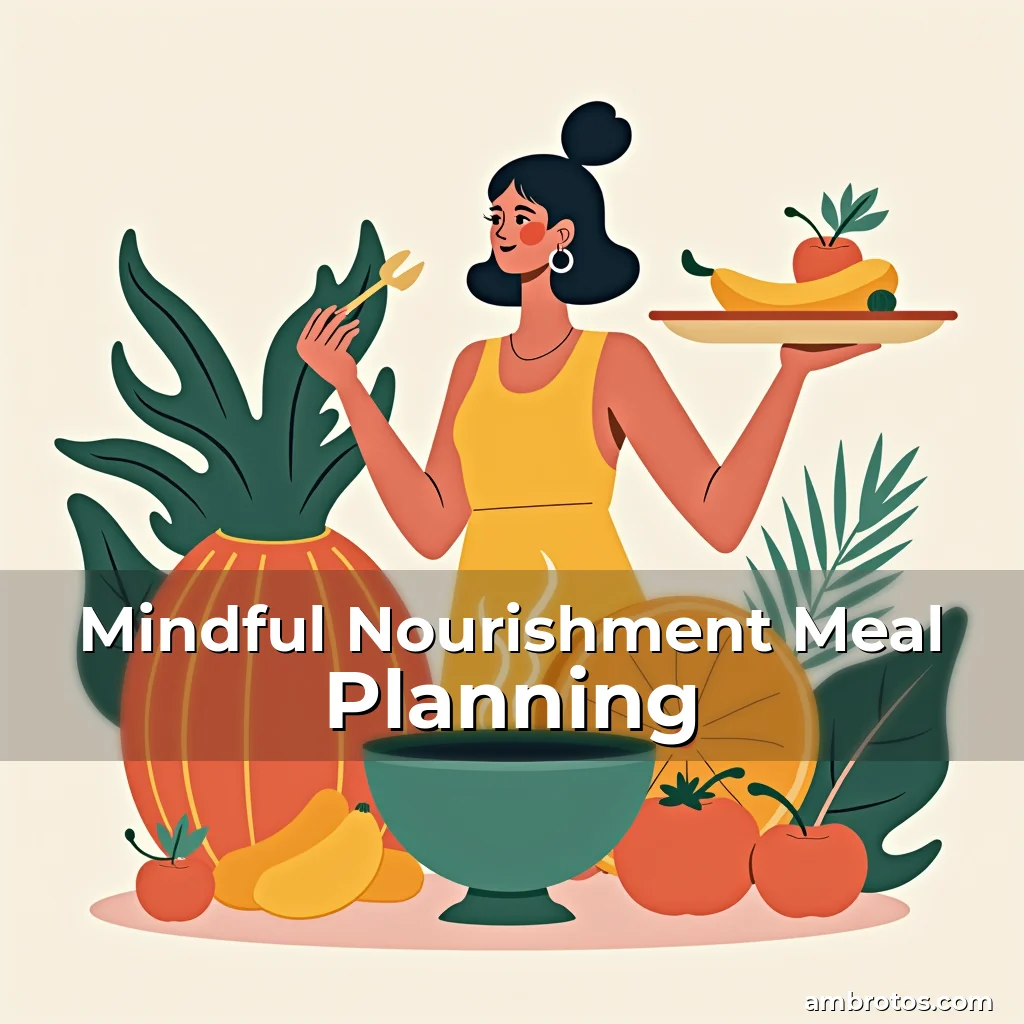 Artistic representation for Mindful Nourishment Meal Planning