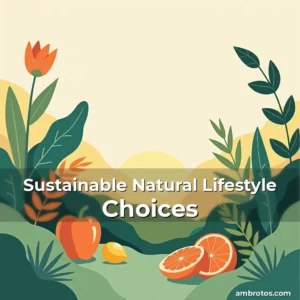 Artistic representation for Sustainable Natural Lifestyle Choices