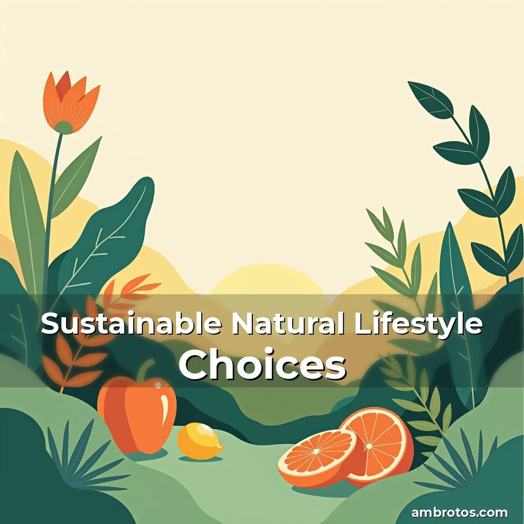 Artistic representation for Sustainable Natural Lifestyle Choices