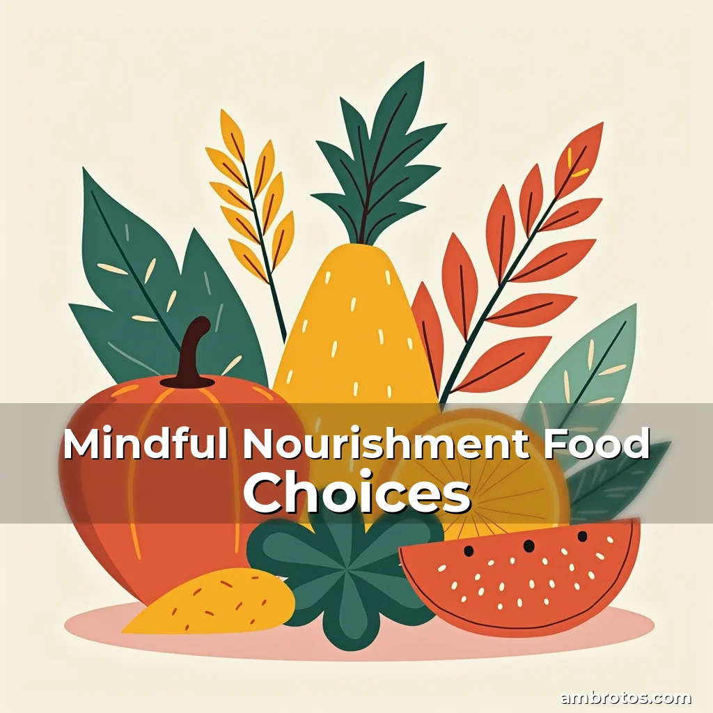Artistic representation for Mindful Nourishment Food Choices