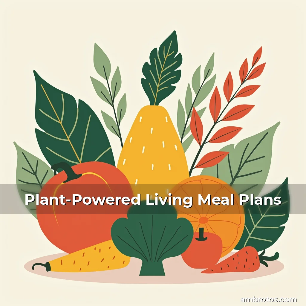 Artistic representation for Plant-Powered Living Meal Plans
