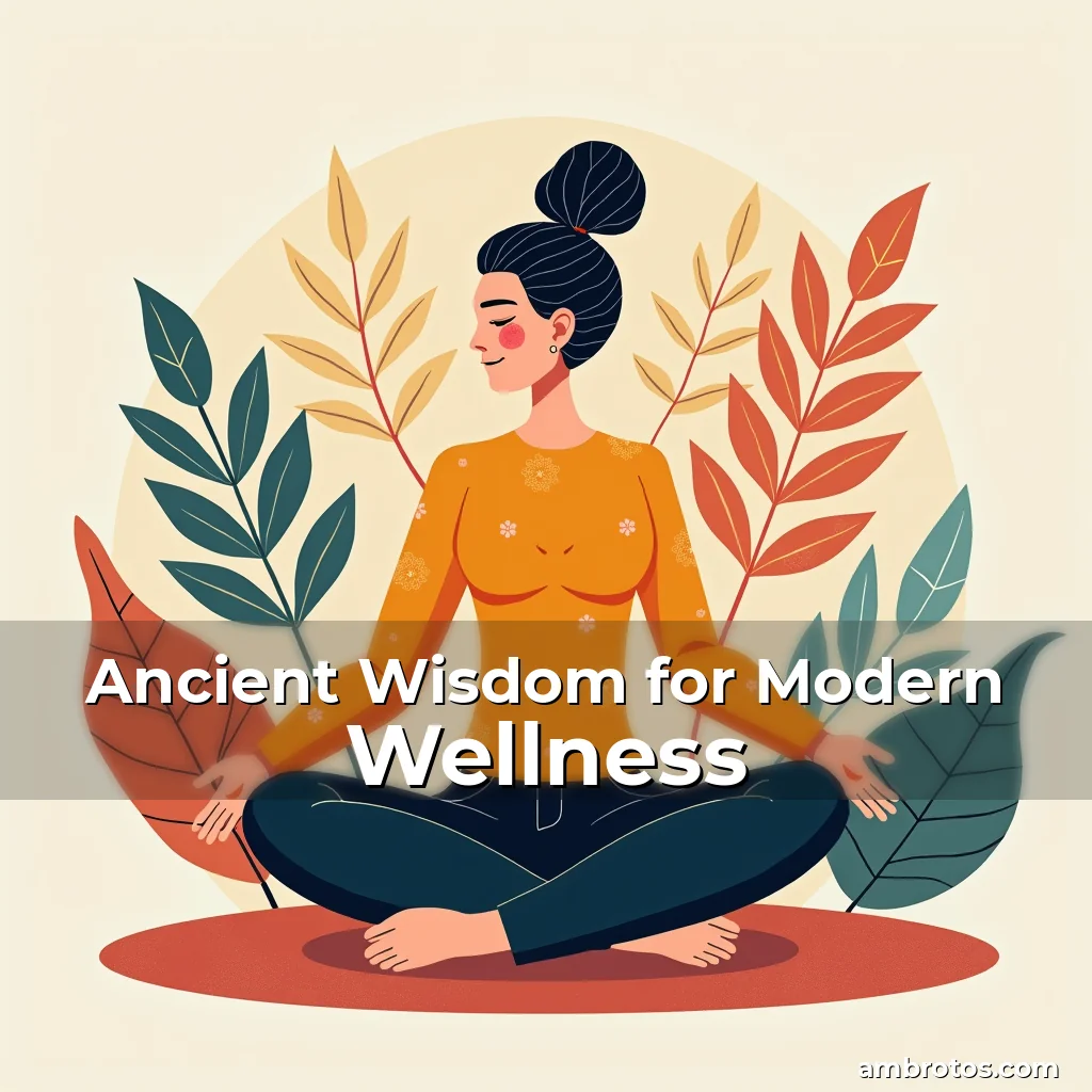 Artistic representation for Ancient Wisdom for Modern Wellness