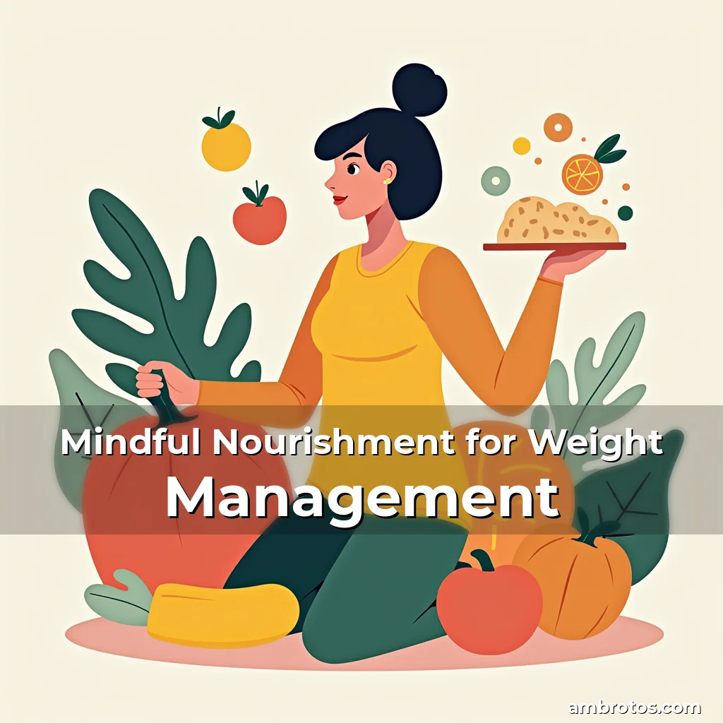 Artistic representation for Mindful Nourishment for Weight Management