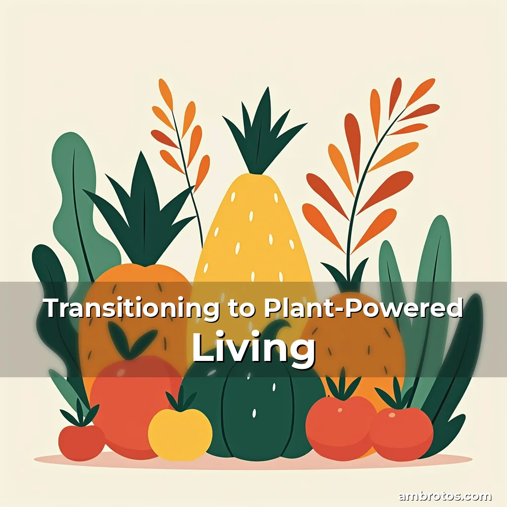 Artistic representation for Transitioning to Plant-Powered Living
