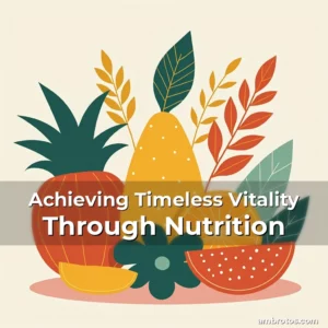 Artistic representation for Achieving Timeless Vitality Through Nutrition
