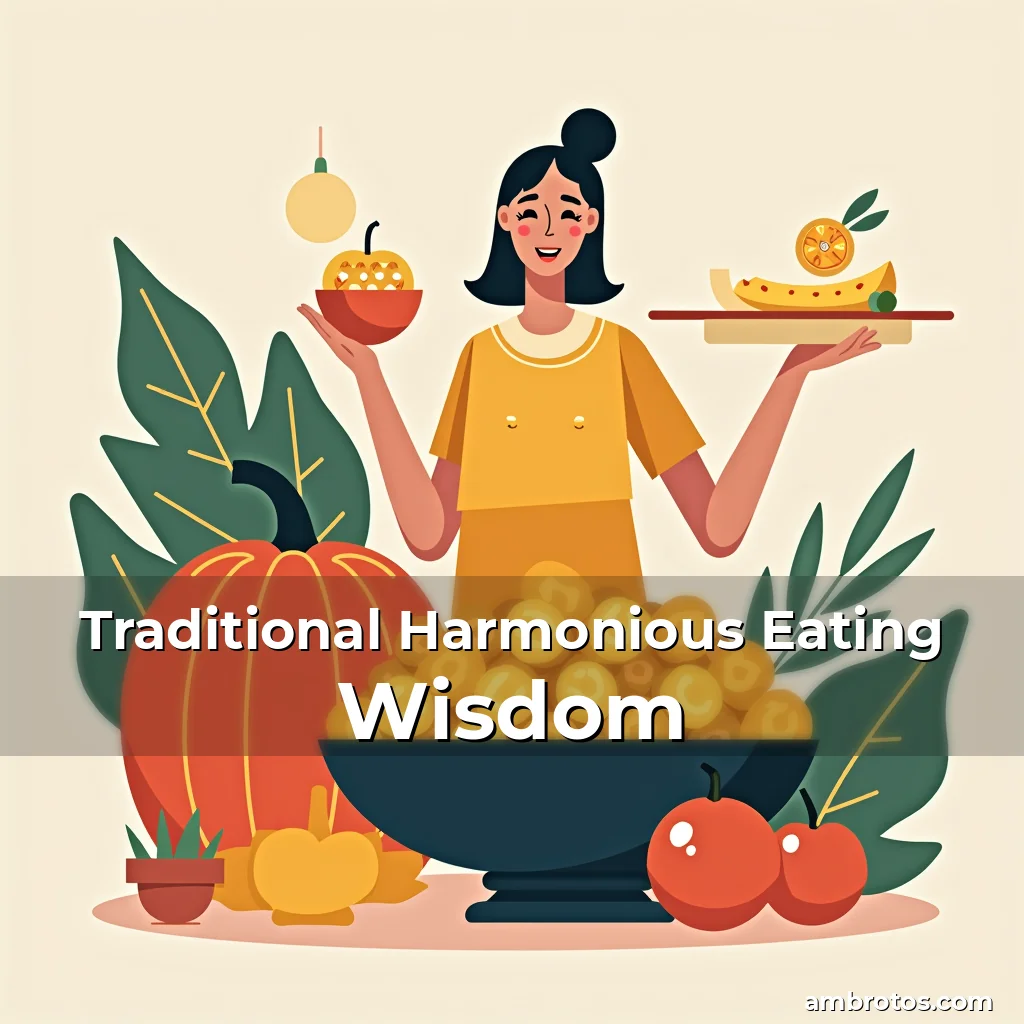 Artistic representation for Traditional Harmonious Eating Wisdom