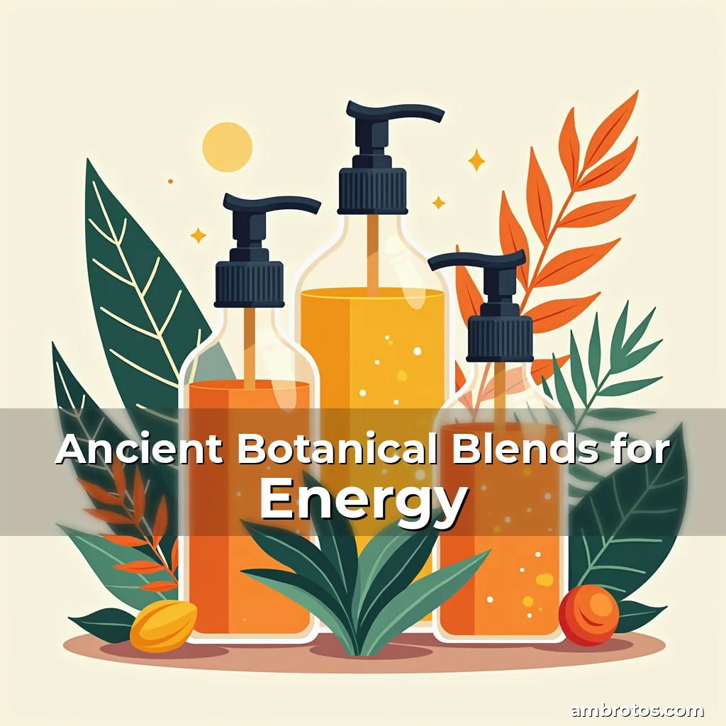 Artistic representation for Ancient Botanical Blends for Energy
