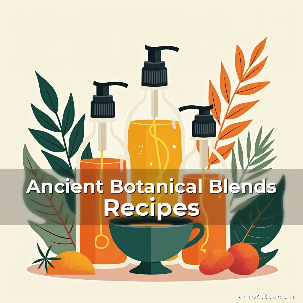Artistic representation for Ancient Botanical Blends Recipes