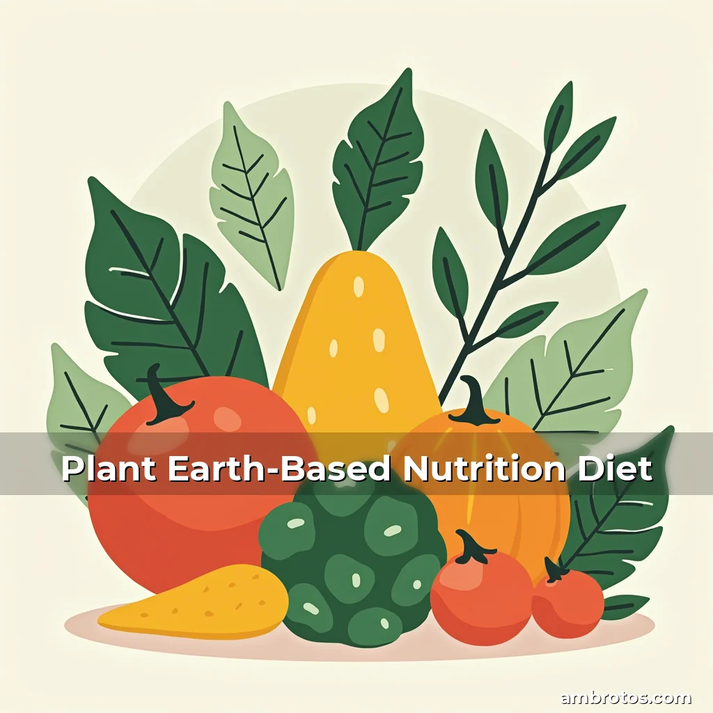 Artistic representation for Plant Earth-Based Nutrition Diet