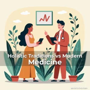 Artistic representation for Holistic Traditions vs Modern Medicine