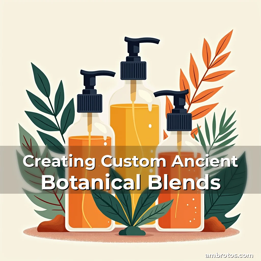 Artistic representation for Creating Custom Ancient Botanical Blends
