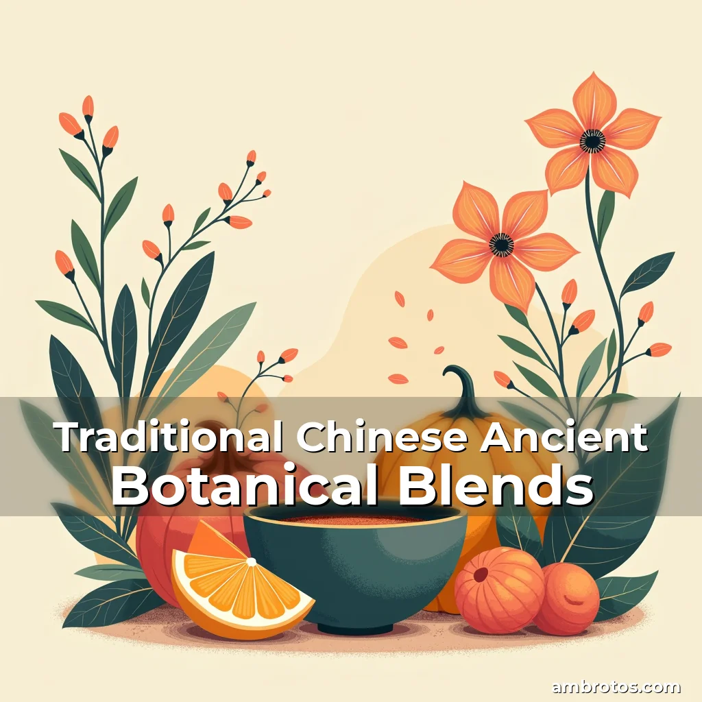 Artistic representation for Traditional Chinese Ancient Botanical Blends