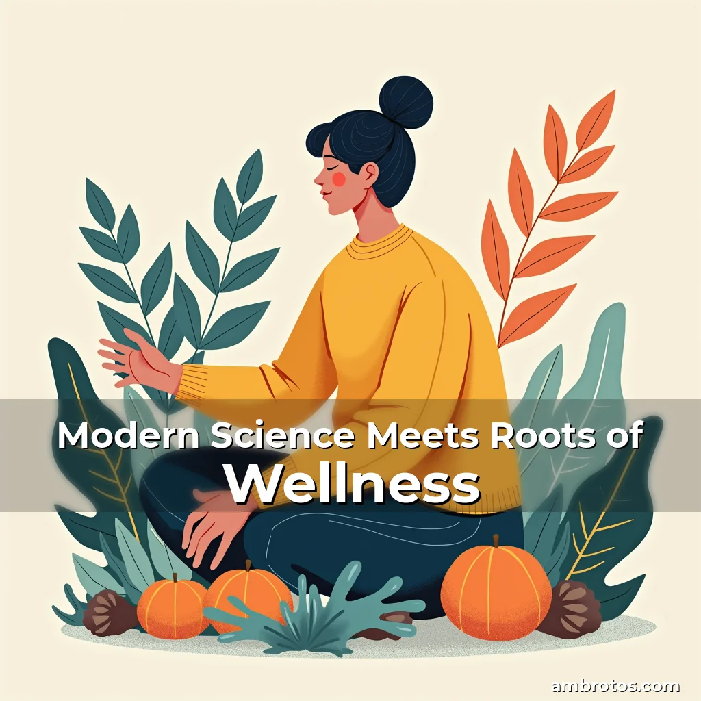 Artistic representation for Modern Science Meets Roots of Wellness