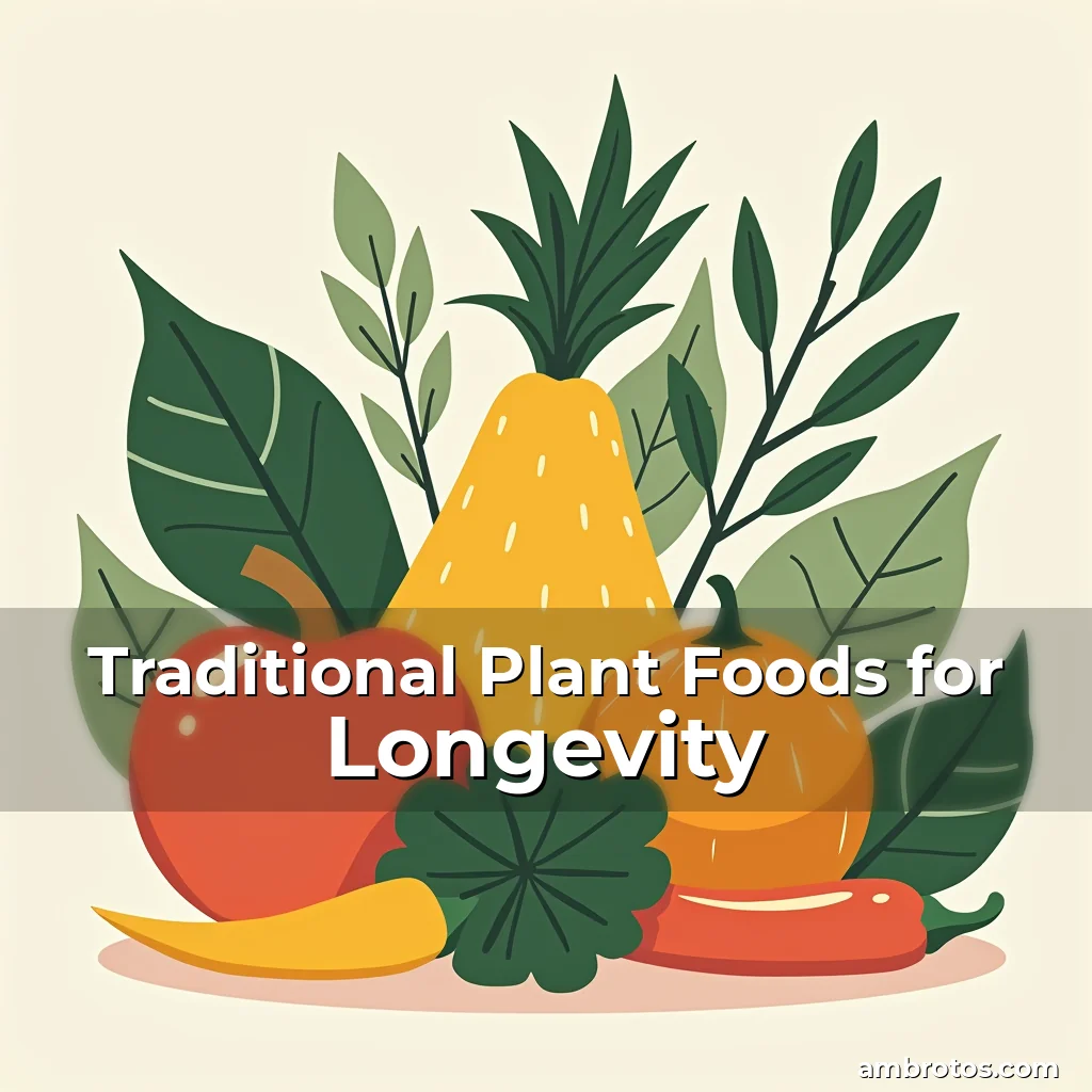 Artistic representation for Traditional Plant Foods for Longevity