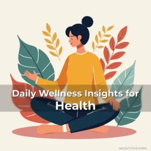 Artistic representation for Daily Wellness Insights for Health