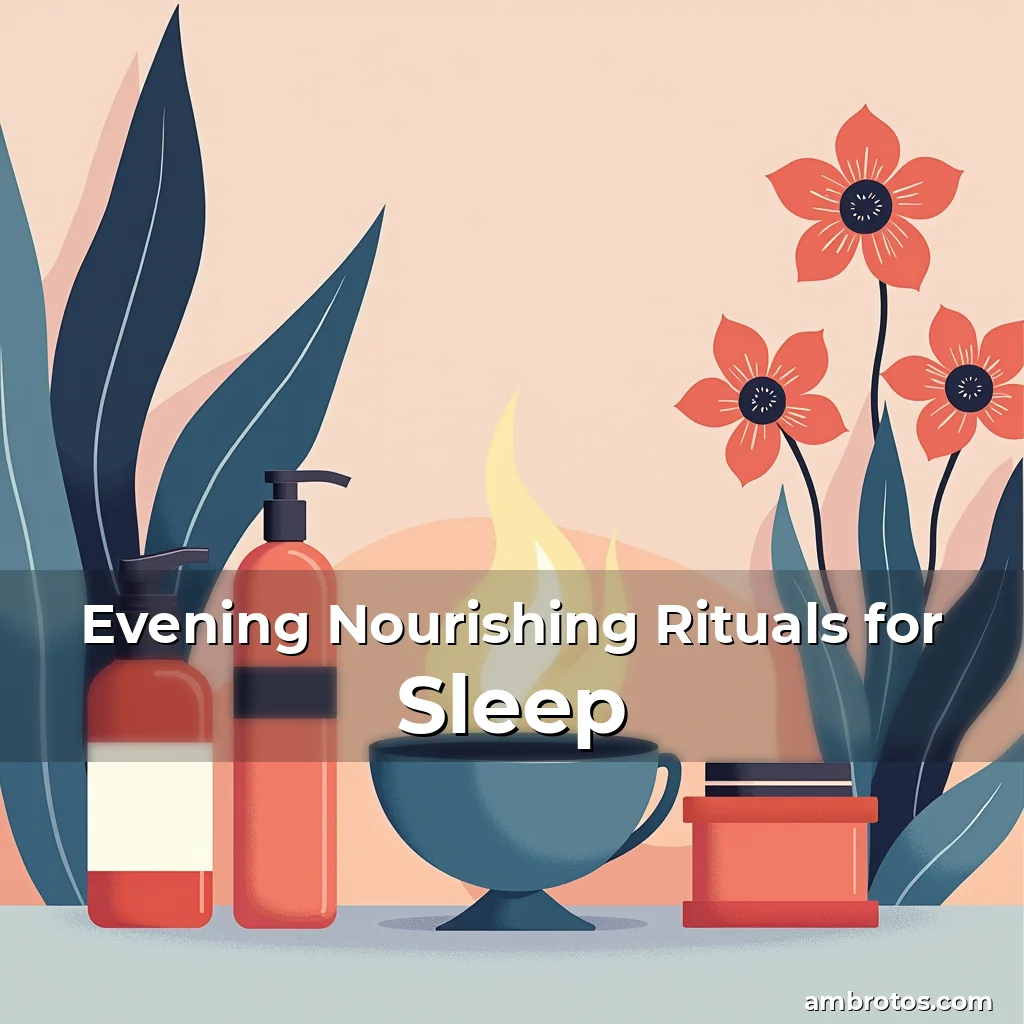 Artistic representation for Evening Nourishing Rituals for Sleep