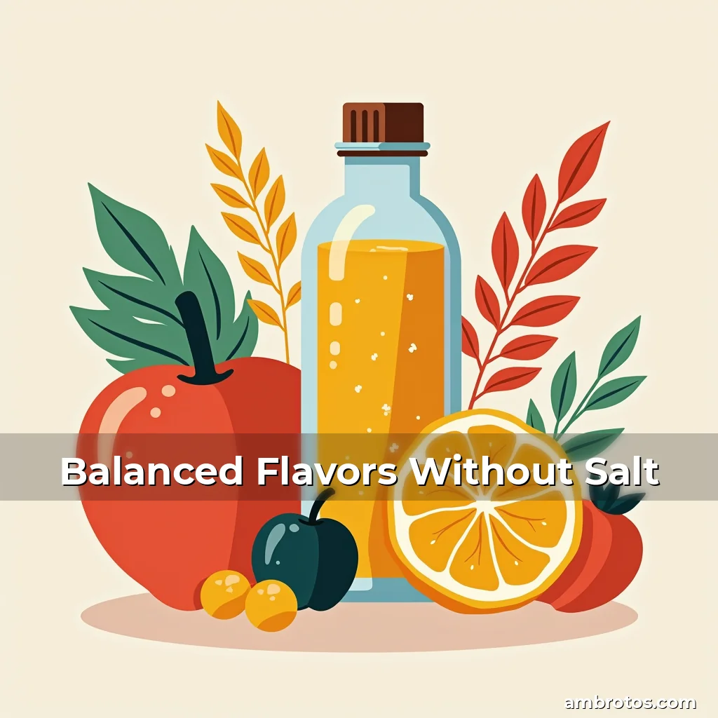 Artistic representation for Balanced Flavors Without Salt
