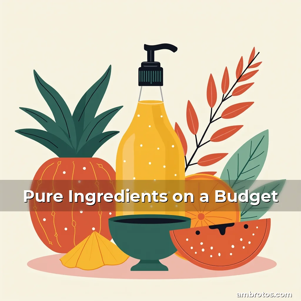 Artistic representation for Pure Ingredients on a Budget