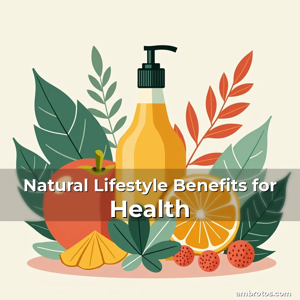 Artistic representation for Natural Lifestyle Benefits for Health