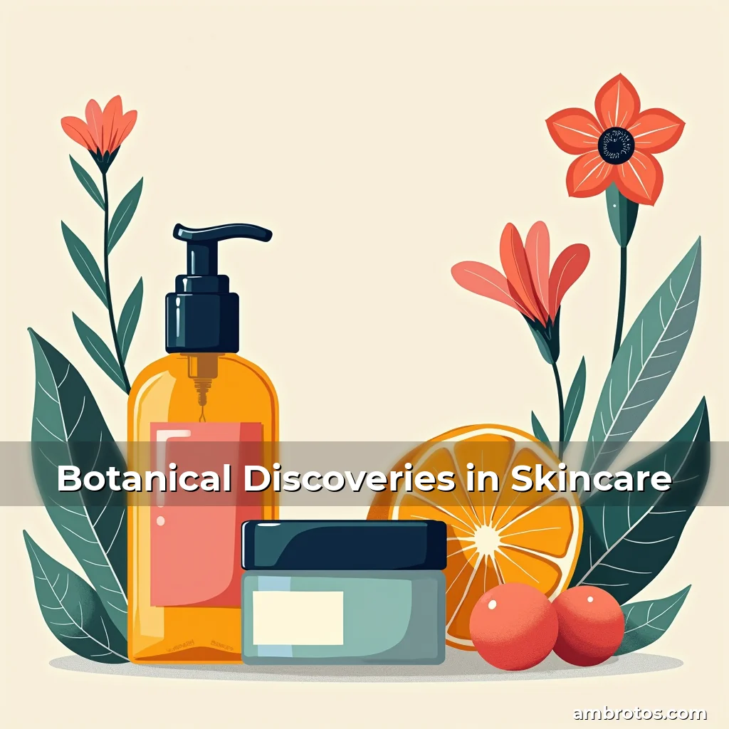 Artistic representation for Botanical Discoveries in Skincare
