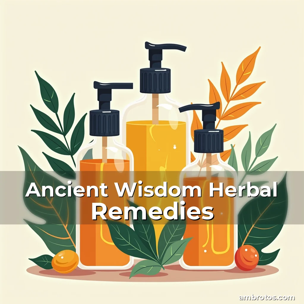 Artistic representation for Ancient Wisdom Herbal Remedies