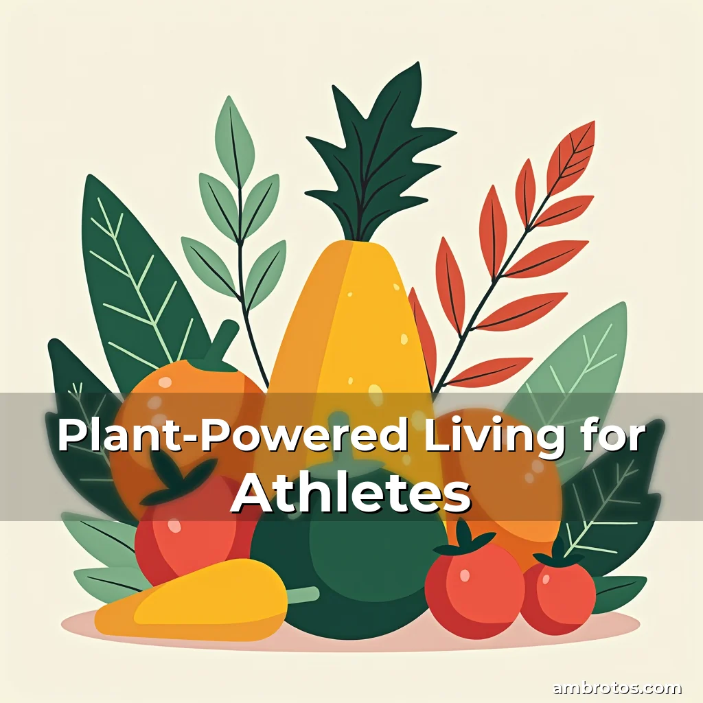 Artistic representation for Plant-Powered Living for Athletes