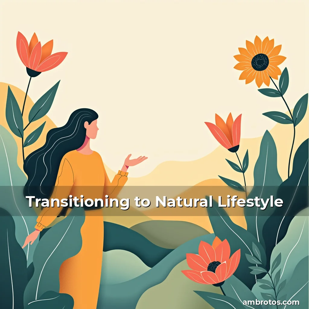 Artistic representation for Transitioning to Natural Lifestyle