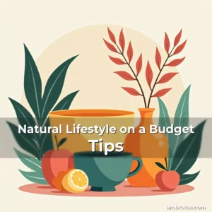 Artistic representation for Natural Lifestyle on a Budget Tips