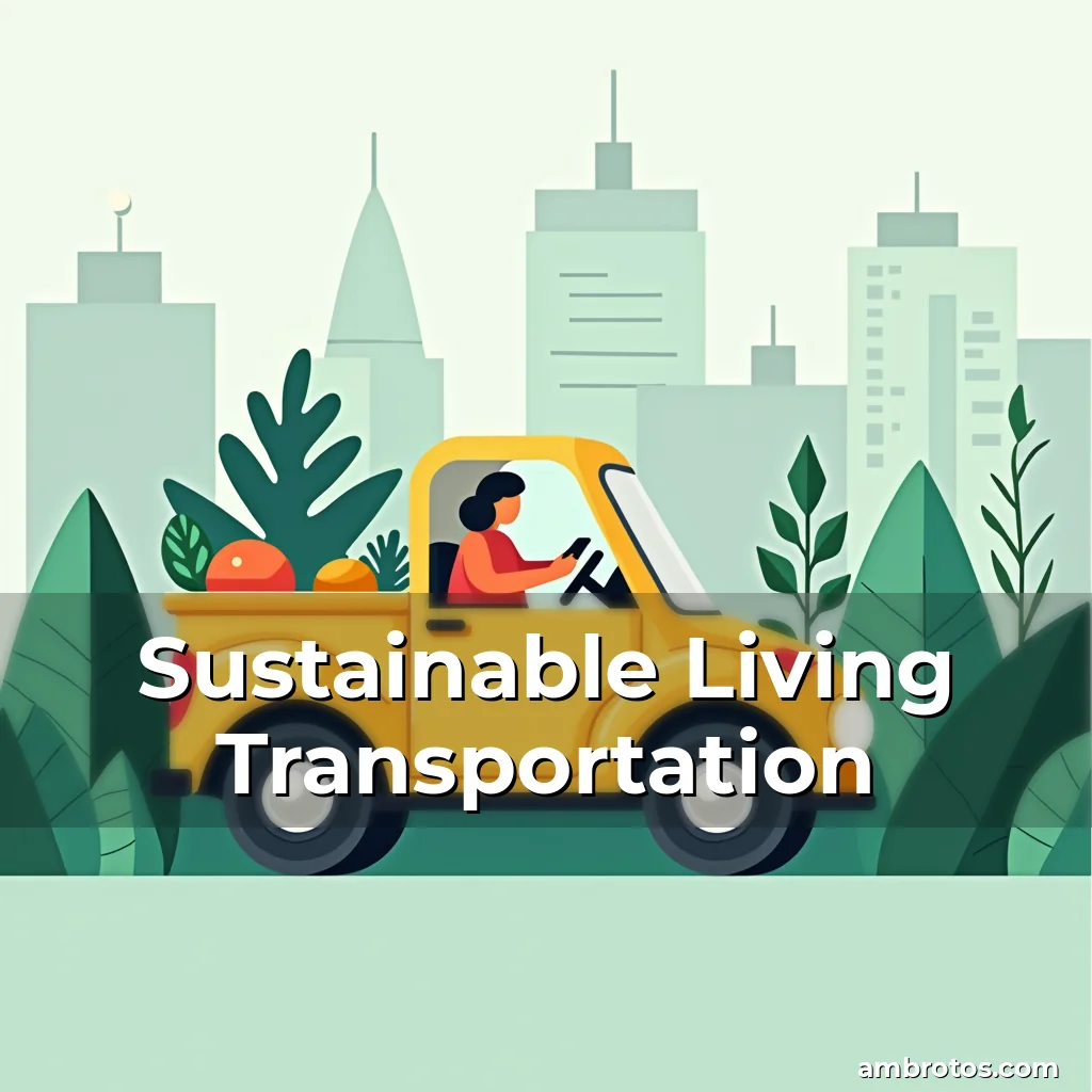 Artistic representation for Sustainable Living Transportation