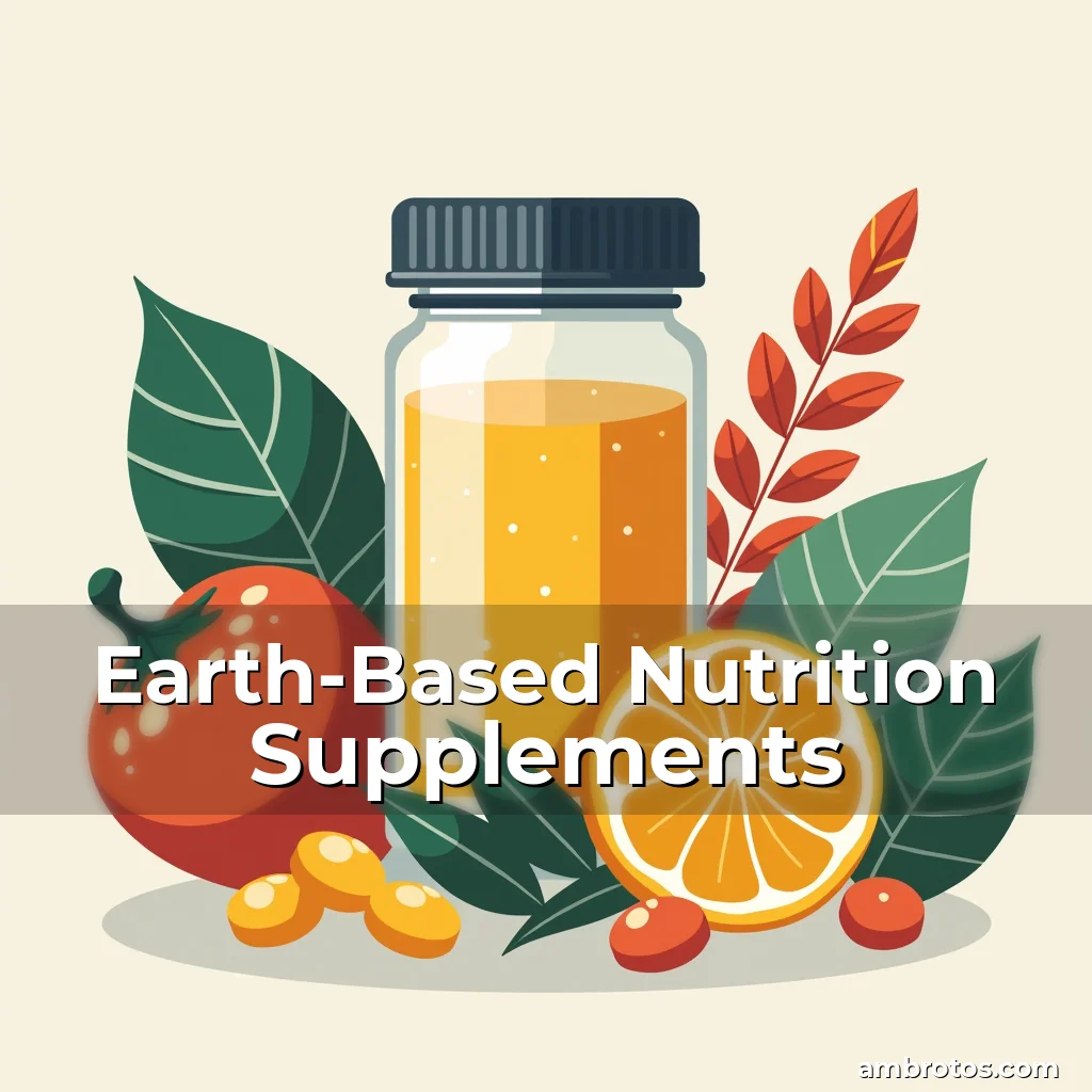 Artistic representation for Earth-Based Nutrition Supplements