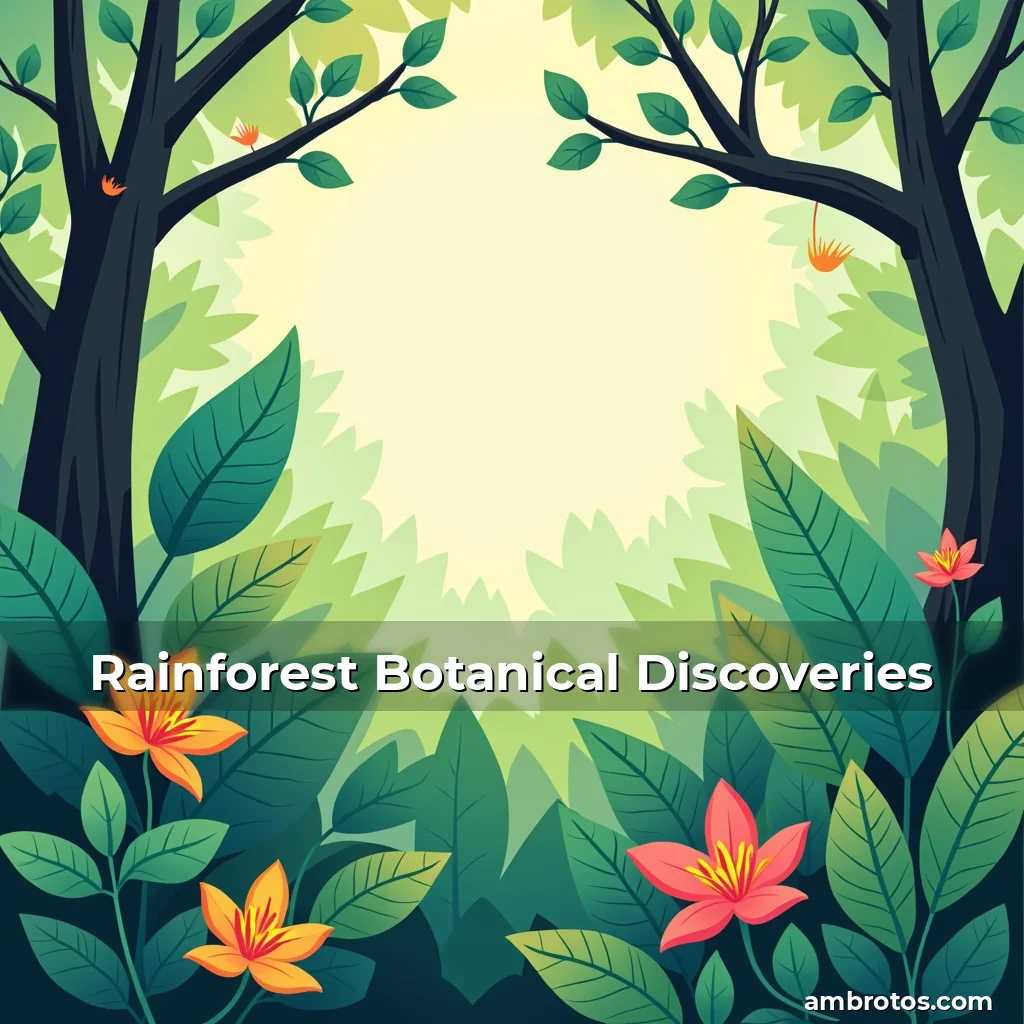 Artistic representation for Rainforest Botanical Discoveries