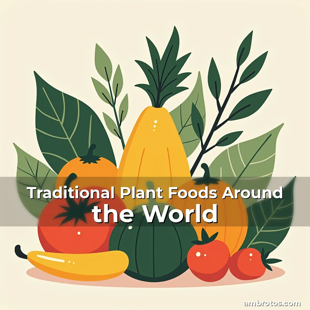 Artistic representation for Traditional Plant Foods Around the World