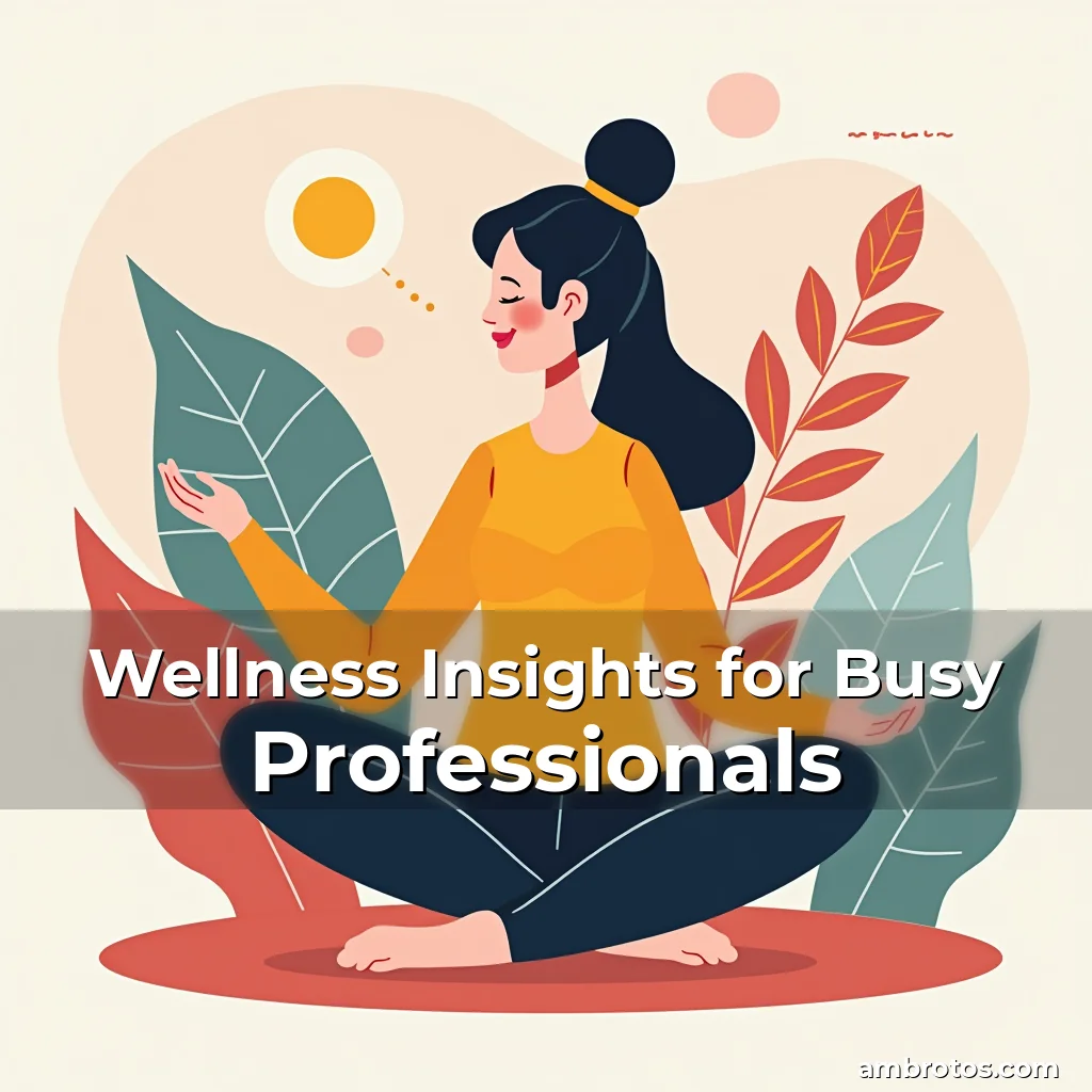 Artistic representation for Wellness Insights for Busy Professionals