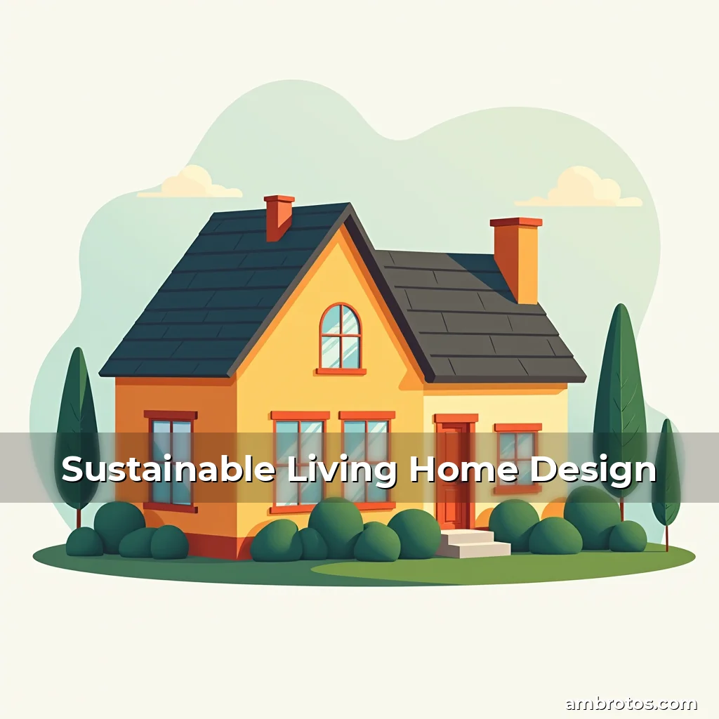 Artistic representation for Sustainable Living Home Design