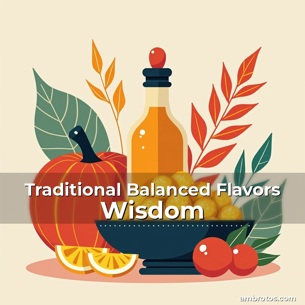 Artistic representation for Traditional Balanced Flavors Wisdom